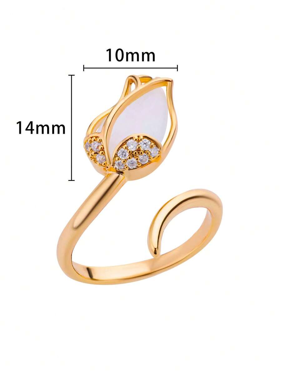 Anillo Tulipan + Caja REGALO DP